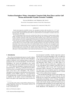 Northern Hemisphere Winter Atmospheric Transient Eddy Heat