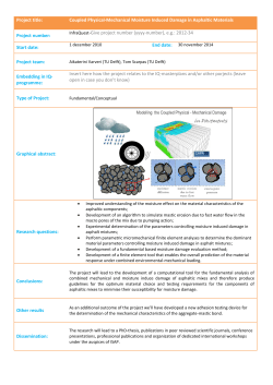 Project title: Coupled Physical-Mechanical Moisture Induced