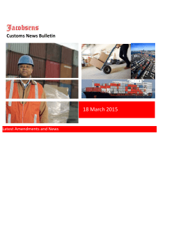 Customs News Bulletin