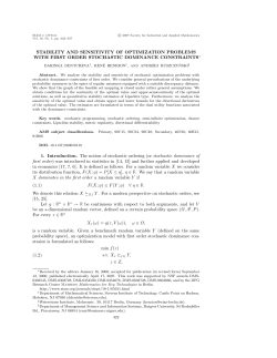 Stability and Sensitivity of Optimization Problems with First Order
