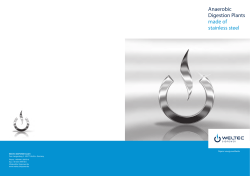 Anaerobic Digestion Plants made of stainless steel