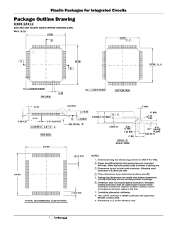 q100.12x12: 100 Lead Low Plastic Quad Flatpack Package