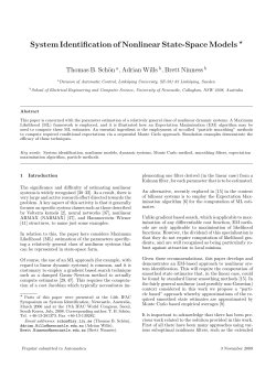 System Identification of Nonlinear State-Space Models