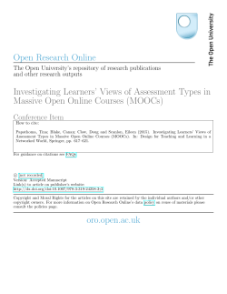 Investigating Learners` Views of Assessment Types in Massive Open