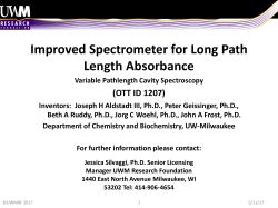 Improved Spectrometer for Long Path Length Absorbance