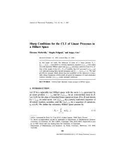 Sharp Conditions for the CLT of Linear Processes in a Hilbert Space