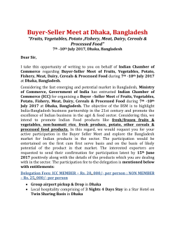 Buyer-Seller Meet at Dhaka, Bangladesh
