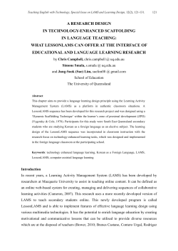 a research design in technology-enhanced scaffolding in language