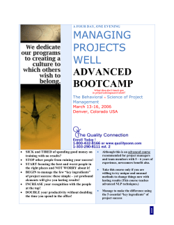 Printable Brochure - The Quality Connection