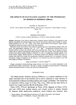 THE EFFECTS OF FLUCTUATING SALINITY ON