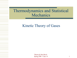 Thermodynamics and Statistical Mechanics