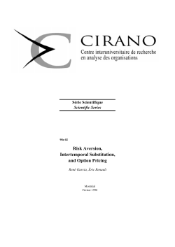 Risk Aversion, Intertemporal Substitution, and Option