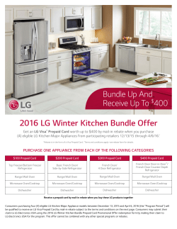 2016 LG Winter Kitchen Bundle Offer