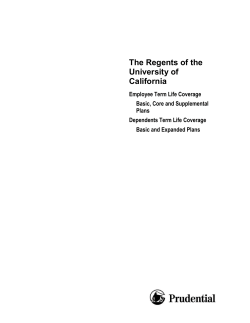 Life Insurance Plan BookletPDF - UCnet