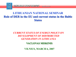 Policy documents and promotion of distributed generation