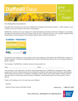 Dear Shipping/Receiving Department