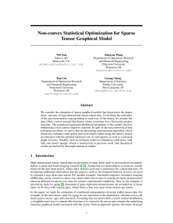 Non-convex Statistical Optimization for Sparse Tensor Graphical