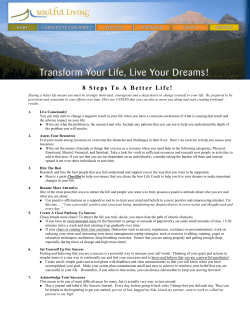 FREE Report - 8 Steps To A Better Life