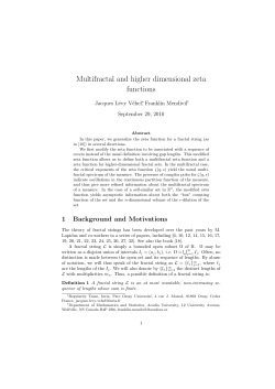 Multifractal and higher dimensional zeta functions
