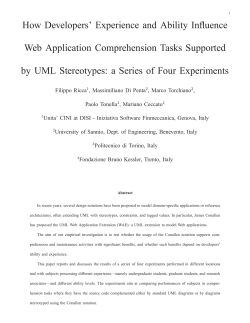 How Developers` Experience and Ability Influence Web Application