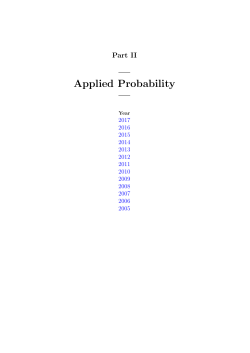Applied Probability