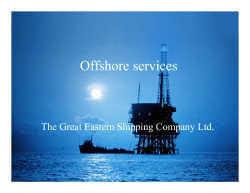 Offshore services - Great Eastern Shipping