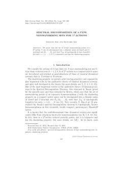 SPECTRAL DECOMPOSITION OF k-TYPE NONWANDERING SETS