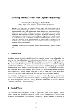 Assessing Process Models with Cognitive Psychology