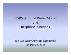 RGDSS Model and Response Functions