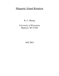 Magnetic Island Rotation