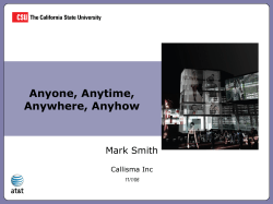 Anyone, Anytime, Anywhere, Anyhow