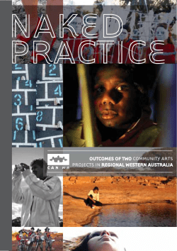 outcomes of two community arts projects in regional