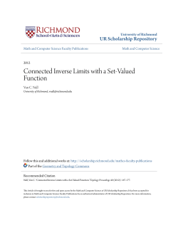 Connected Inverse Limits with a Set