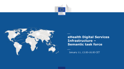 eHealth Digital Services Infrastructure &ndash; Semantic task