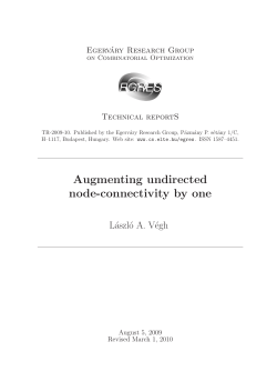 Augmenting undirected node