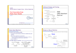 Test Generation from Finite-State Models