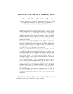 Survivability of Swarms of Bouncing Robots
