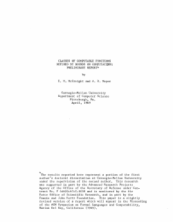 CLASSES OF COMPUTABLE FUNCTIONS DEFINED BY BOUNDS