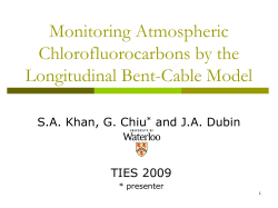 Monitoring Atmospheric Chlorofluorocarbons by the Longitudinal