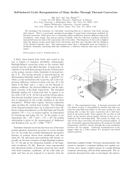 Self-Induced Cyclic Reorganization of Many Bodies Through