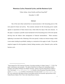 Monetary Cycles, Financial Cycles, and the Business Cycle