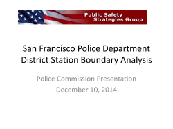 San Francisco Police Department District Station Boundary Analysis