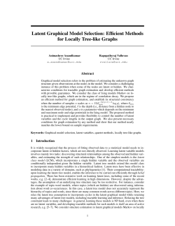 Latent Graphical Model Selection: Efficient Methods for Locally Tree