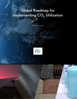 Global Roadmap for Implementing CO2 Utilization