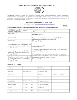 Application form CfC - eeaS