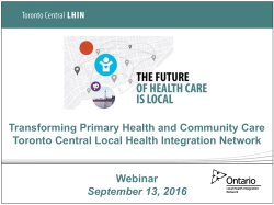 Primary Care priorities