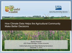 How Climate Data Helps the Agricultural Community Make Better