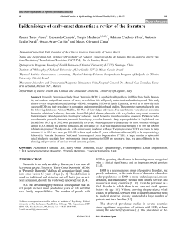Epidemiology of early-onset dementia: a review of