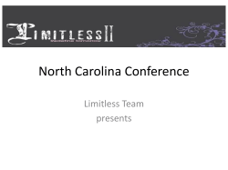 North Carolina Conference Limitless Team