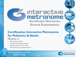 LONG FORM ASSESSMENT